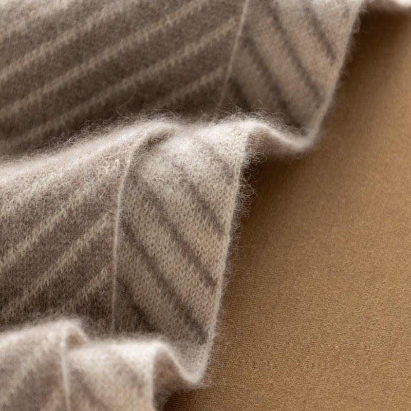 100% Goat Cashmere Knitted Scarf - Image 8