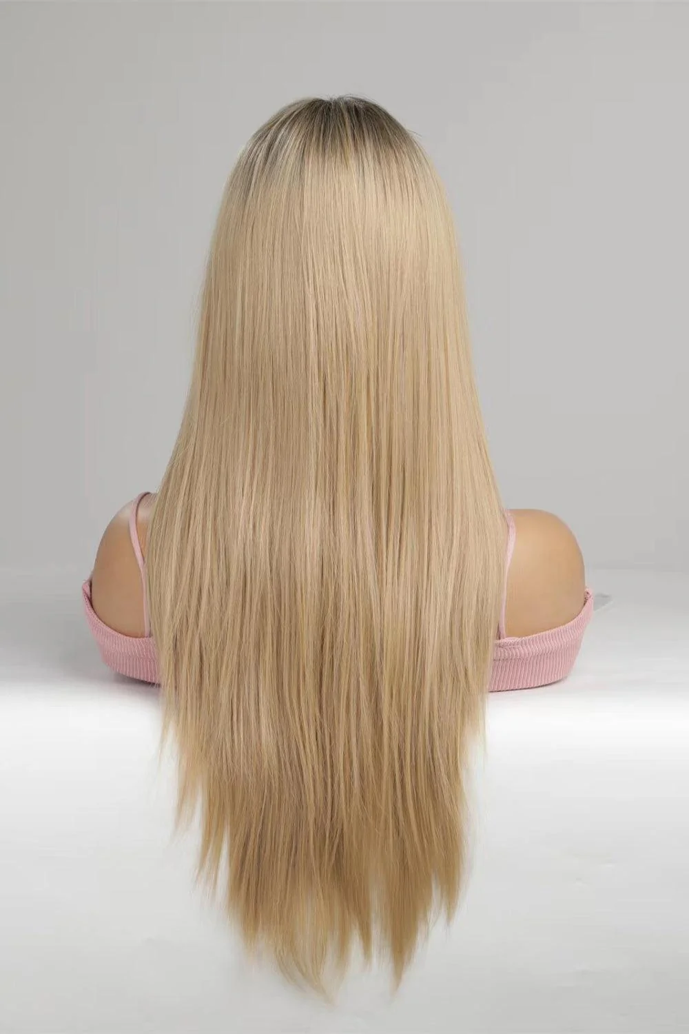 13*2'' Lace Front Wigs Synthetic Long Straight 24'' 150% Density - Image 2