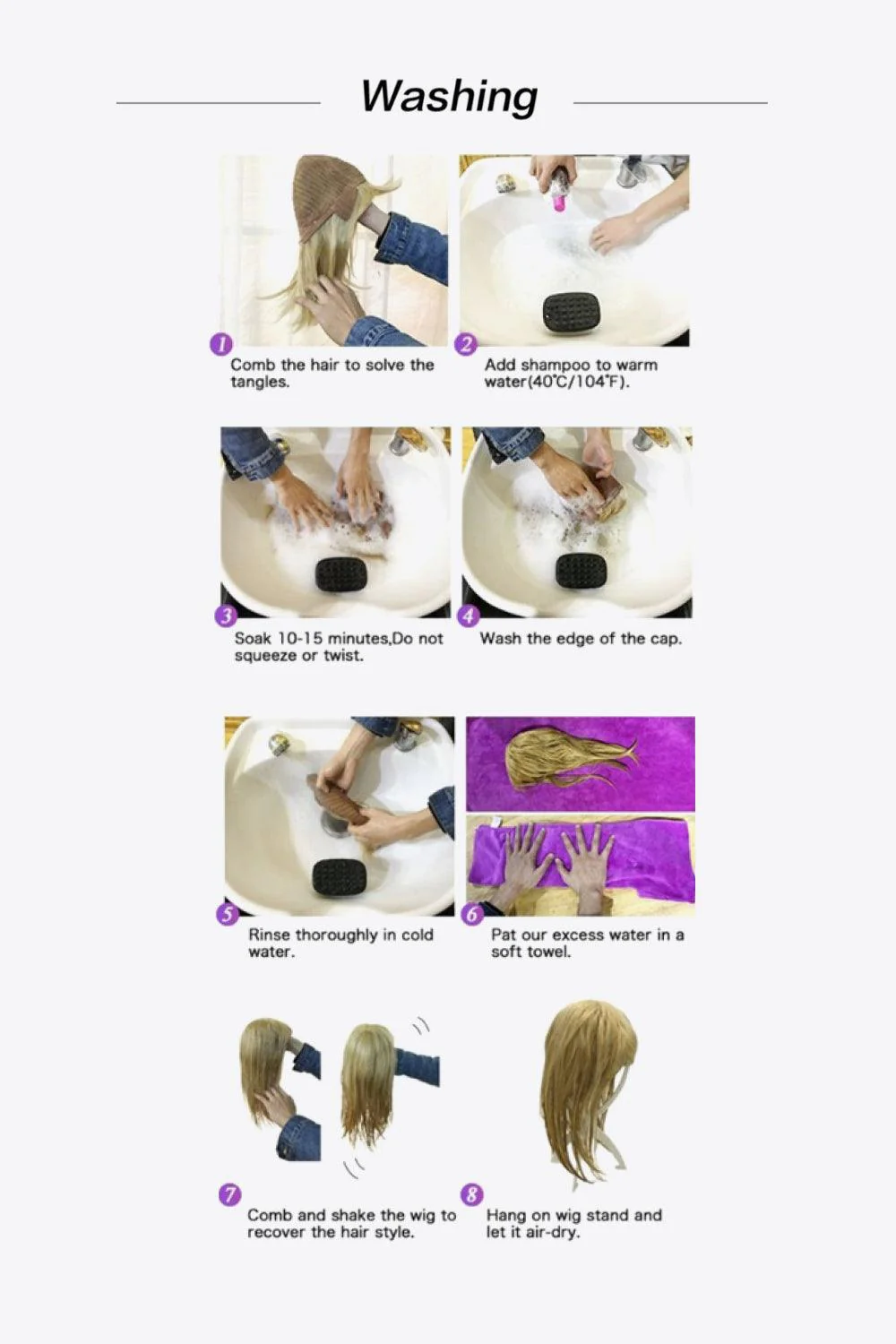13*2'' Lace Front Wigs Synthetic Long Straight 26'' 150% Density - Image 7