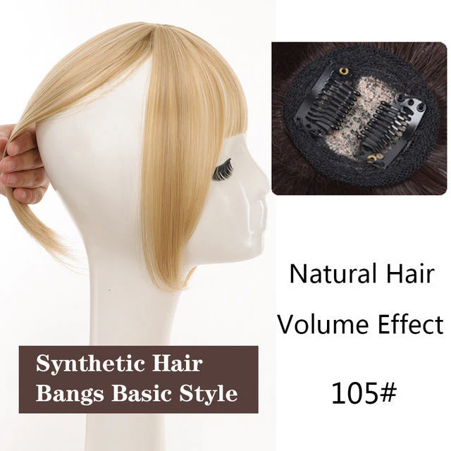 3d Bangs Straight Replacement Hair Covering Hairline Wig Set High-temperature Fiber - Image 13