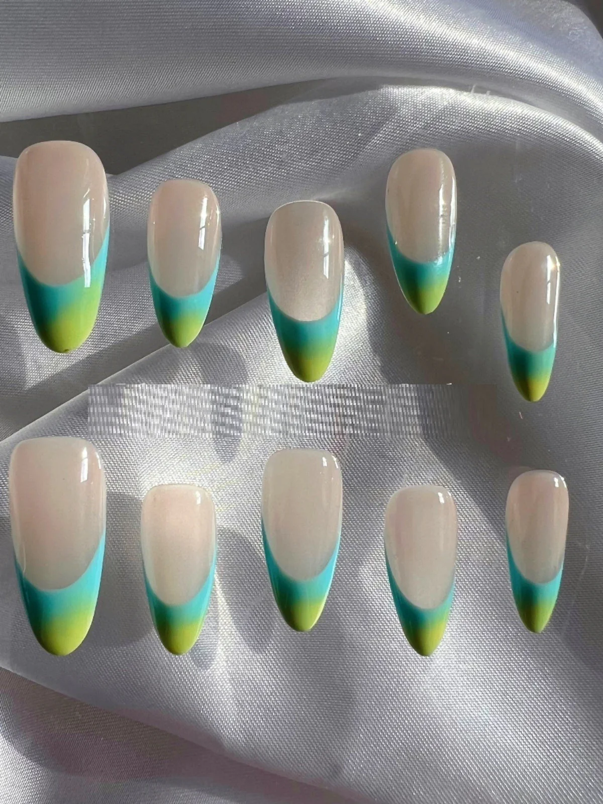Advanced Almond French Finished Manicure Handmade Custom Wear - Image 2