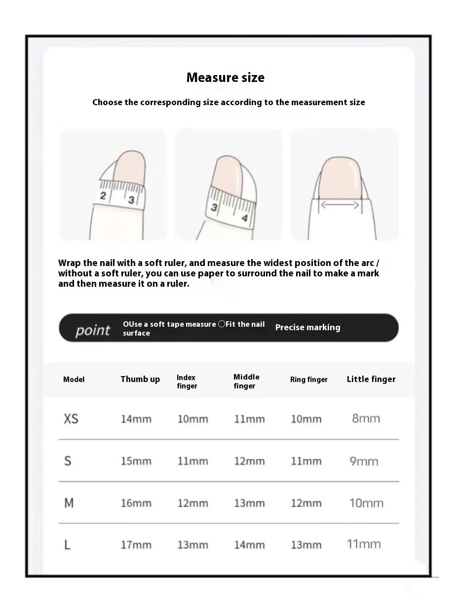Advanced Almond French Finished Manicure Handmade Custom Wear - Image 4