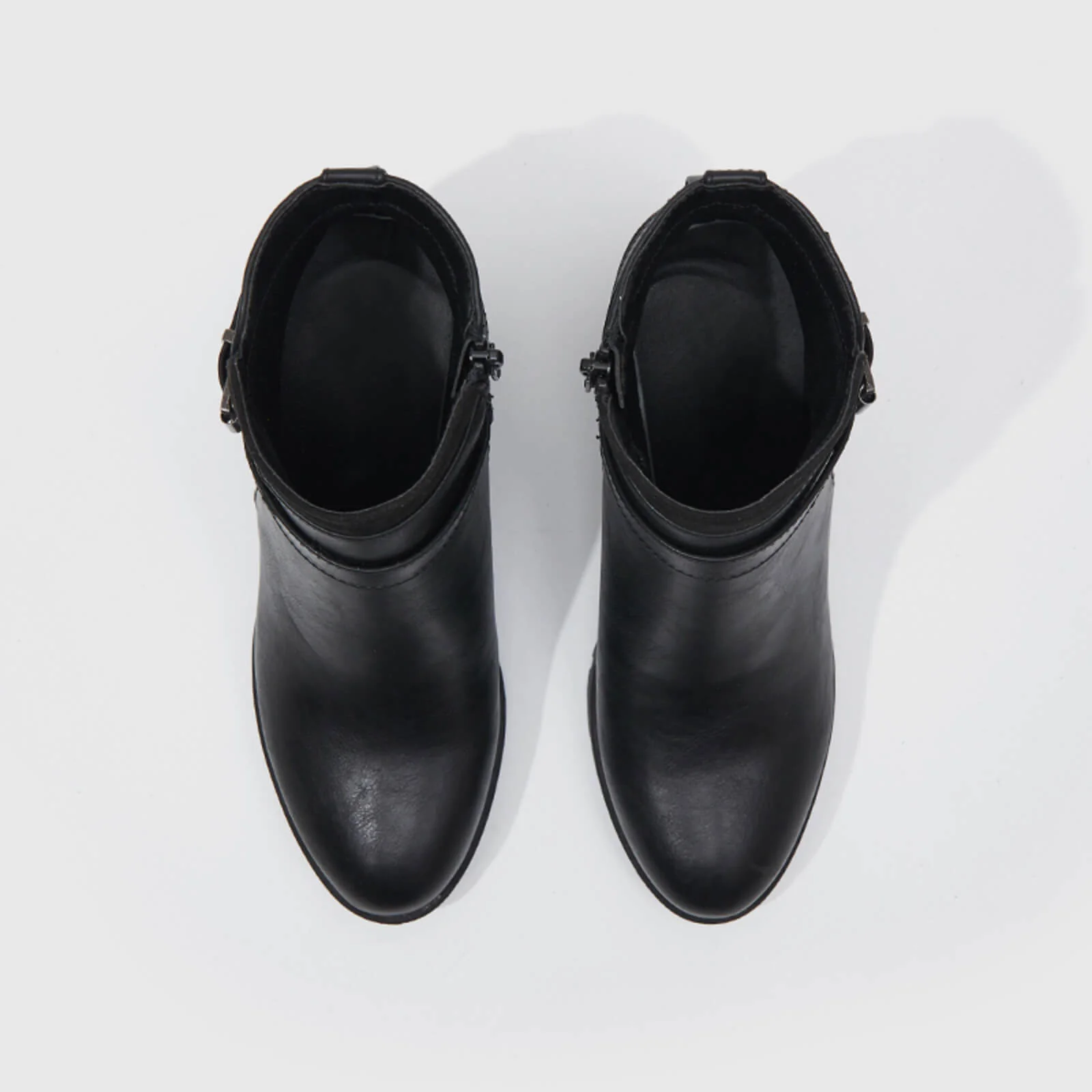 Ankle Boots Chunky Heel Side Zipper - Image 5