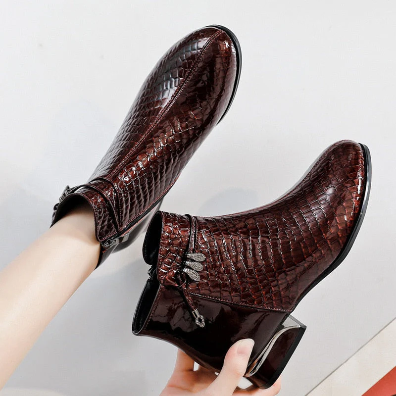 Ankle Boots Genuine Leather - Image 15