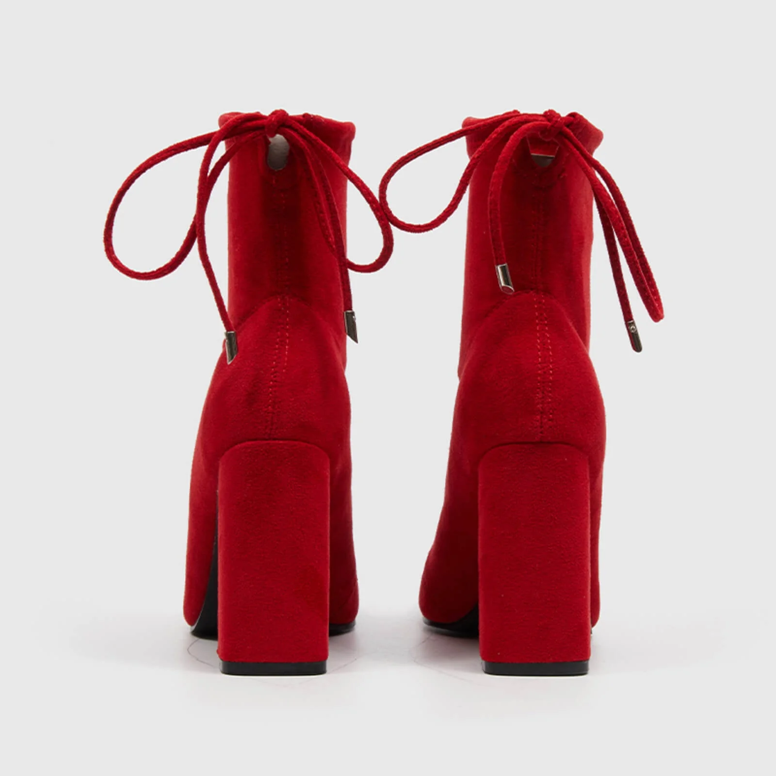 Block Heeled Pull-on Ankle Booties - Image 13