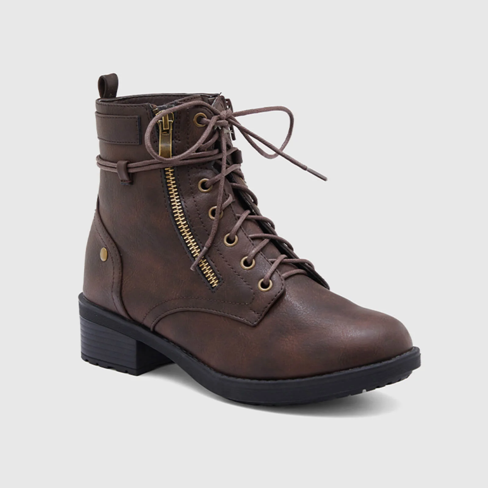 Warm Leather Martin Ankle Boots - Image 10