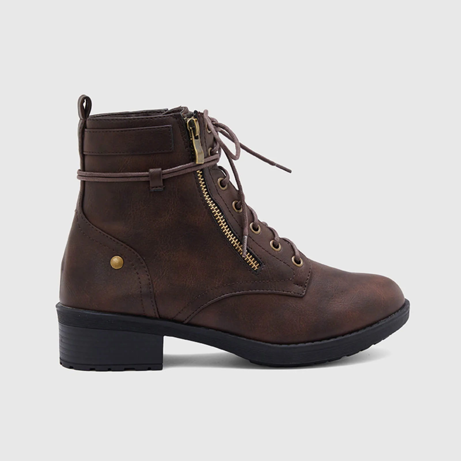 Warm Leather Martin Ankle Boots - Image 11