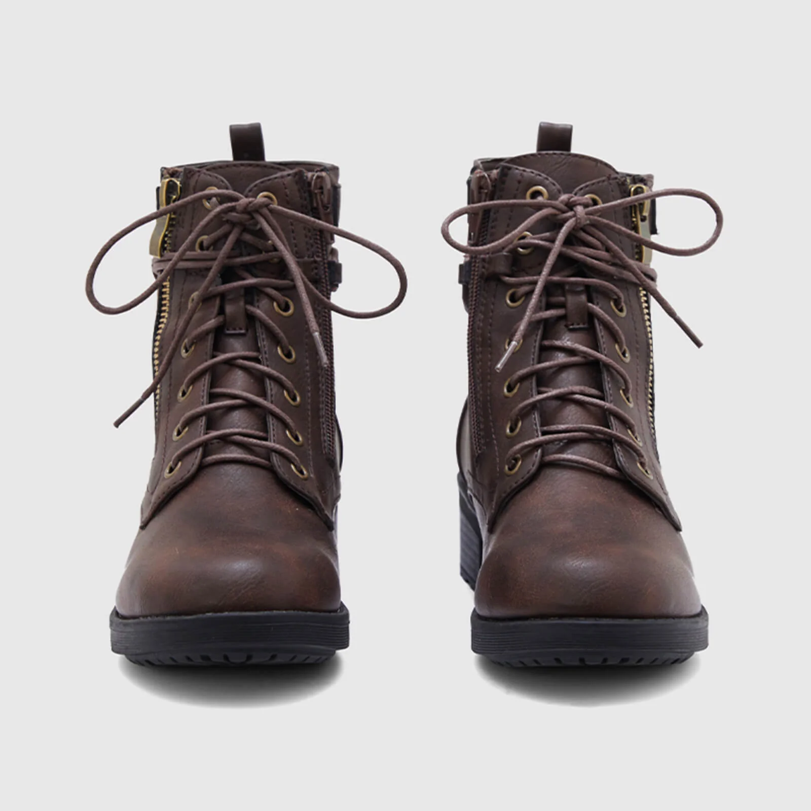 Warm Leather Martin Ankle Boots - Image 12