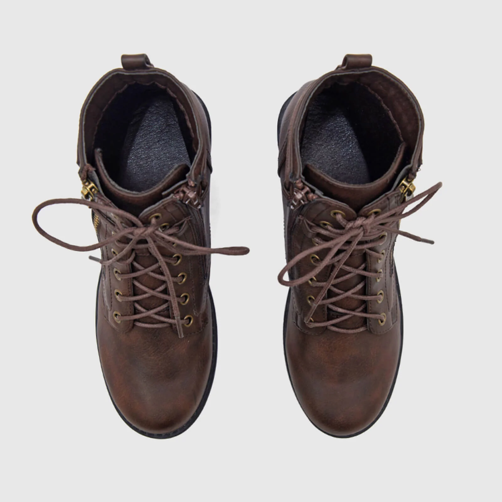 Warm Leather Martin Ankle Boots - Image 14