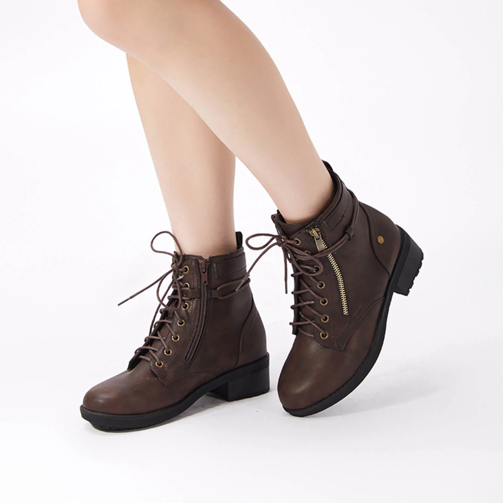 Warm Leather Martin Ankle Boots - Image 17