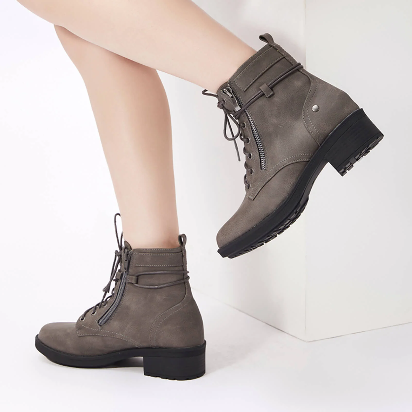Warm Leather Martin Ankle Boots - Image 27