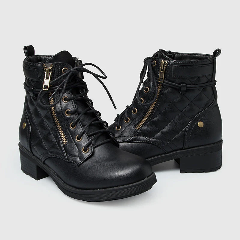 Warm Leather Martin Ankle Boots - Image 30