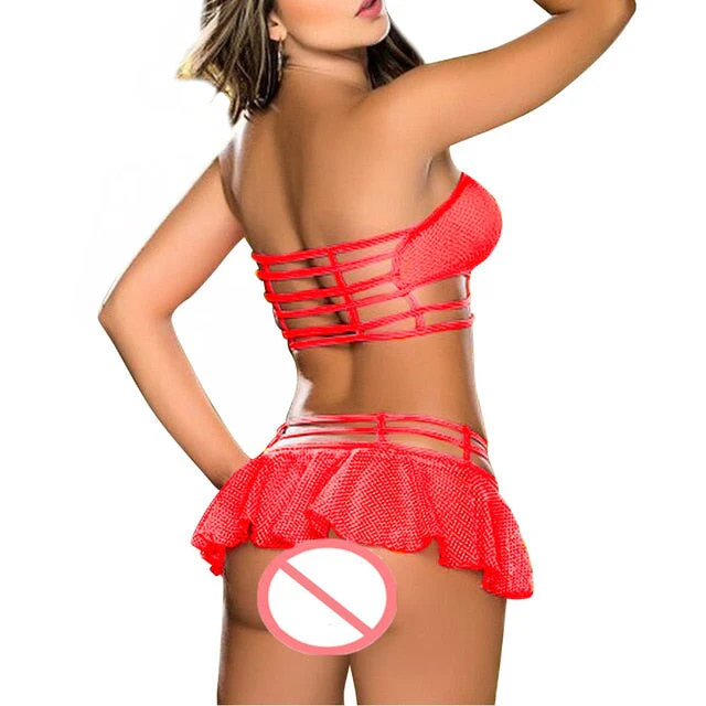 Babydoll G-string Push Up Top Bra Set in 3 Colors - Image 5