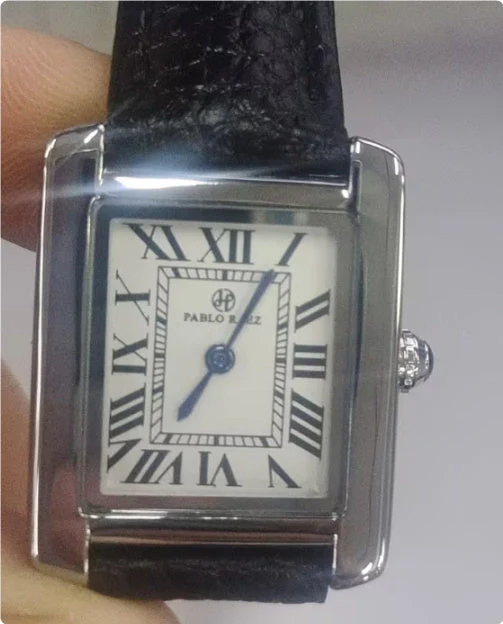 Belt Rectangular Dial Roman Scale Quartz Watch - Image 11