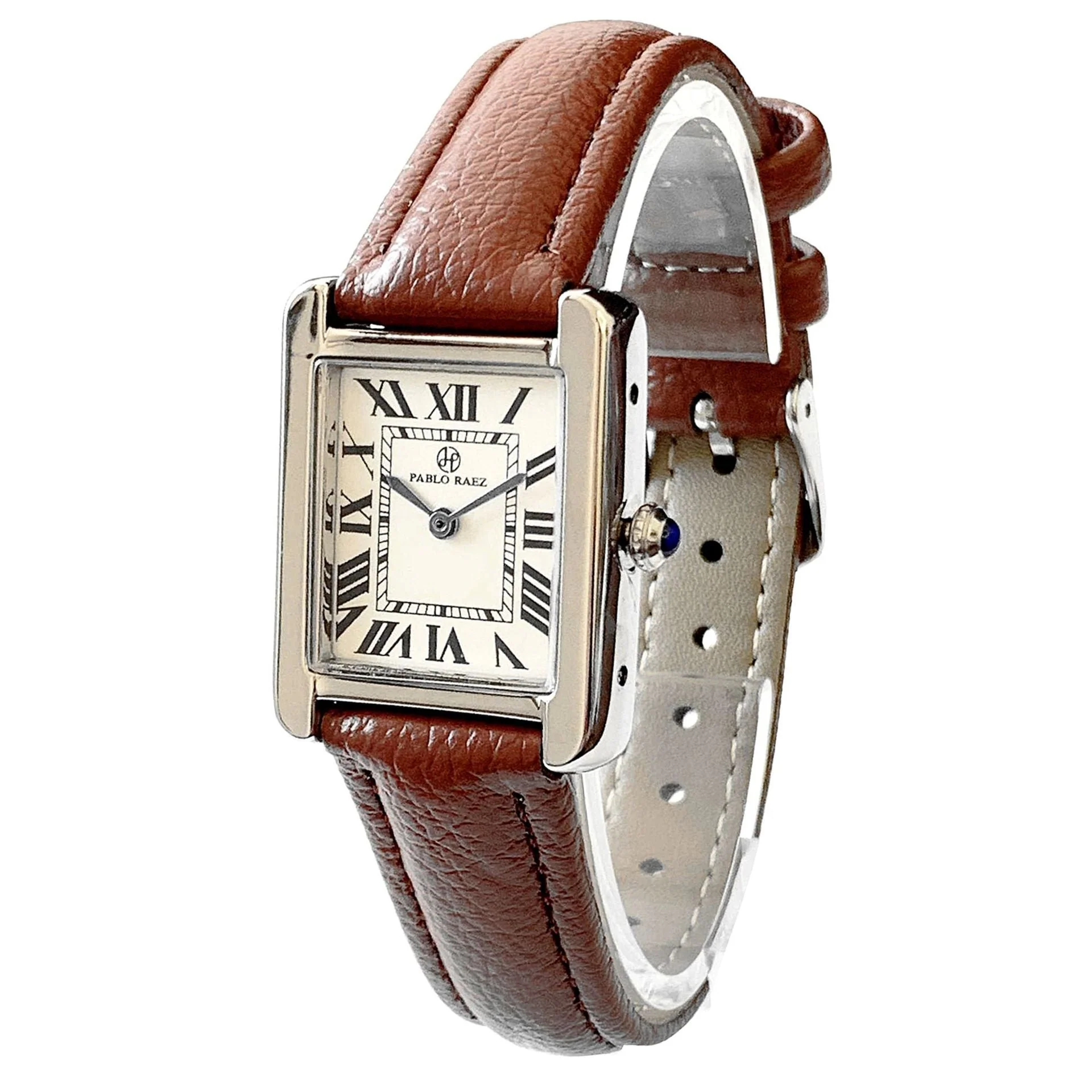 Belt Rectangular Dial Roman Scale Quartz Watch - Image 6