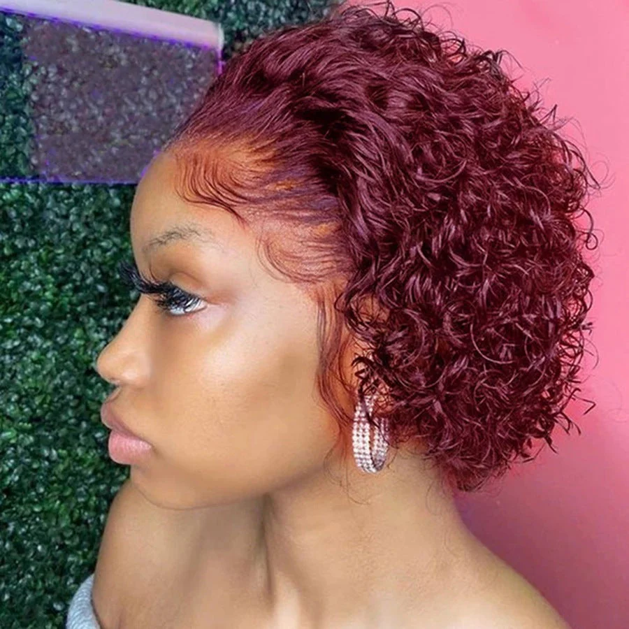 Black Wrapped Tube Small Curly Hair Short Wig Chemical Fiber Wig - Image 6
