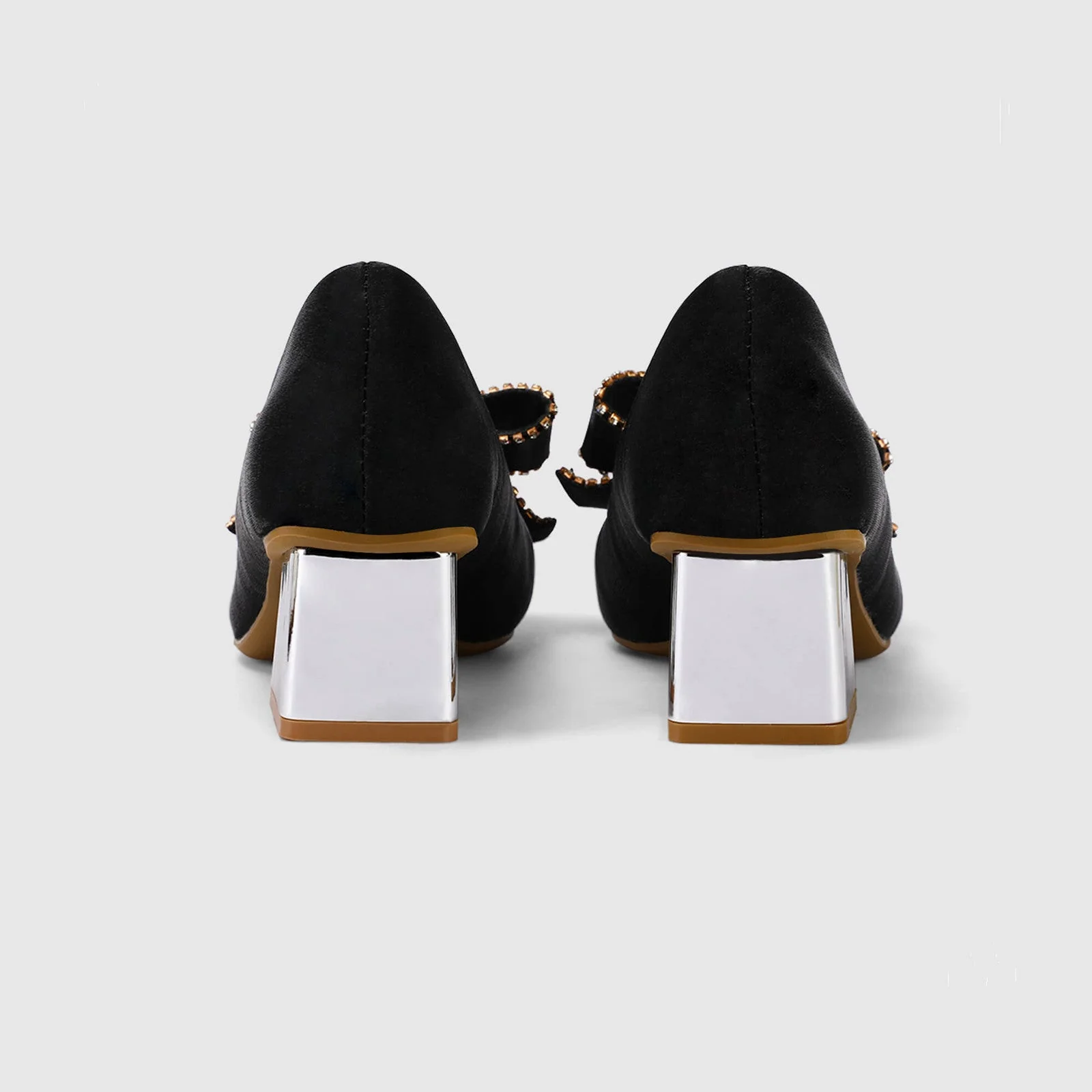 Block Heeled Pumps for evening party - Image 11