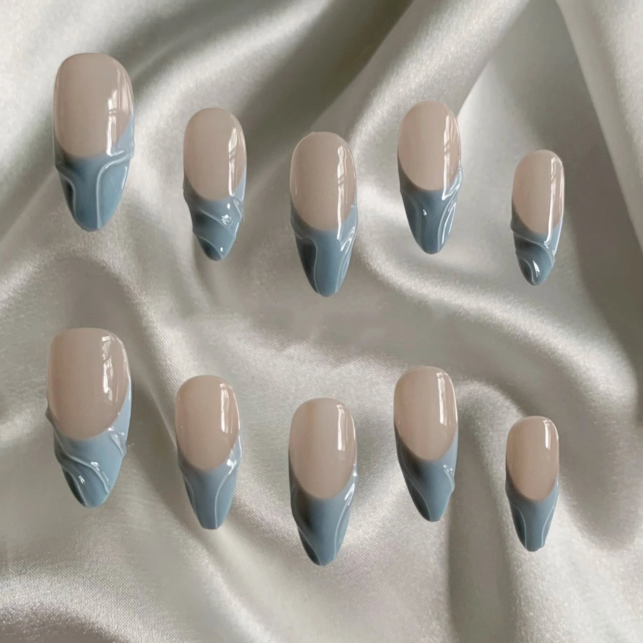 Blue Handmade Wear Nail Patch - Image 3