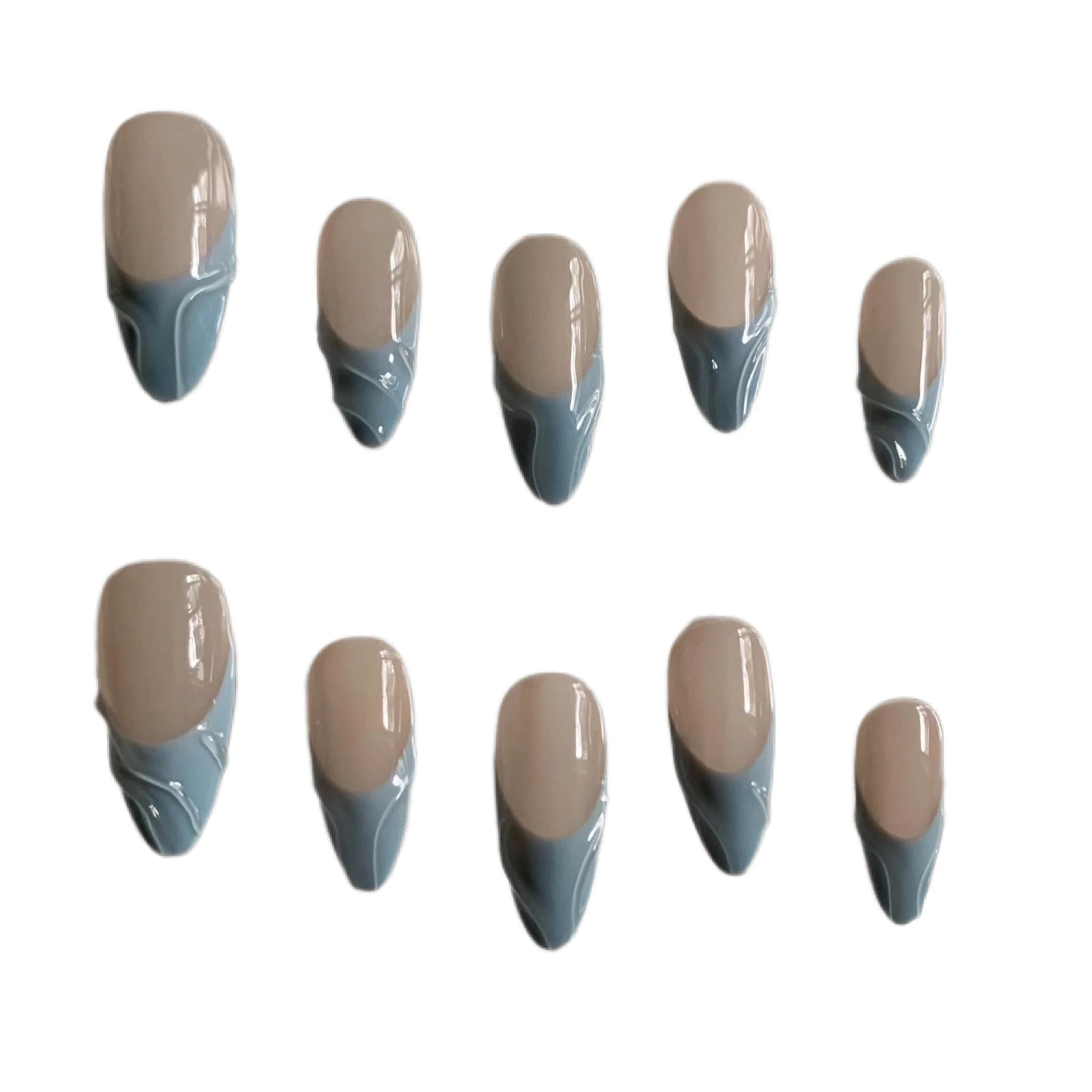 Blue Handmade Wear Nail Patch - Image 4