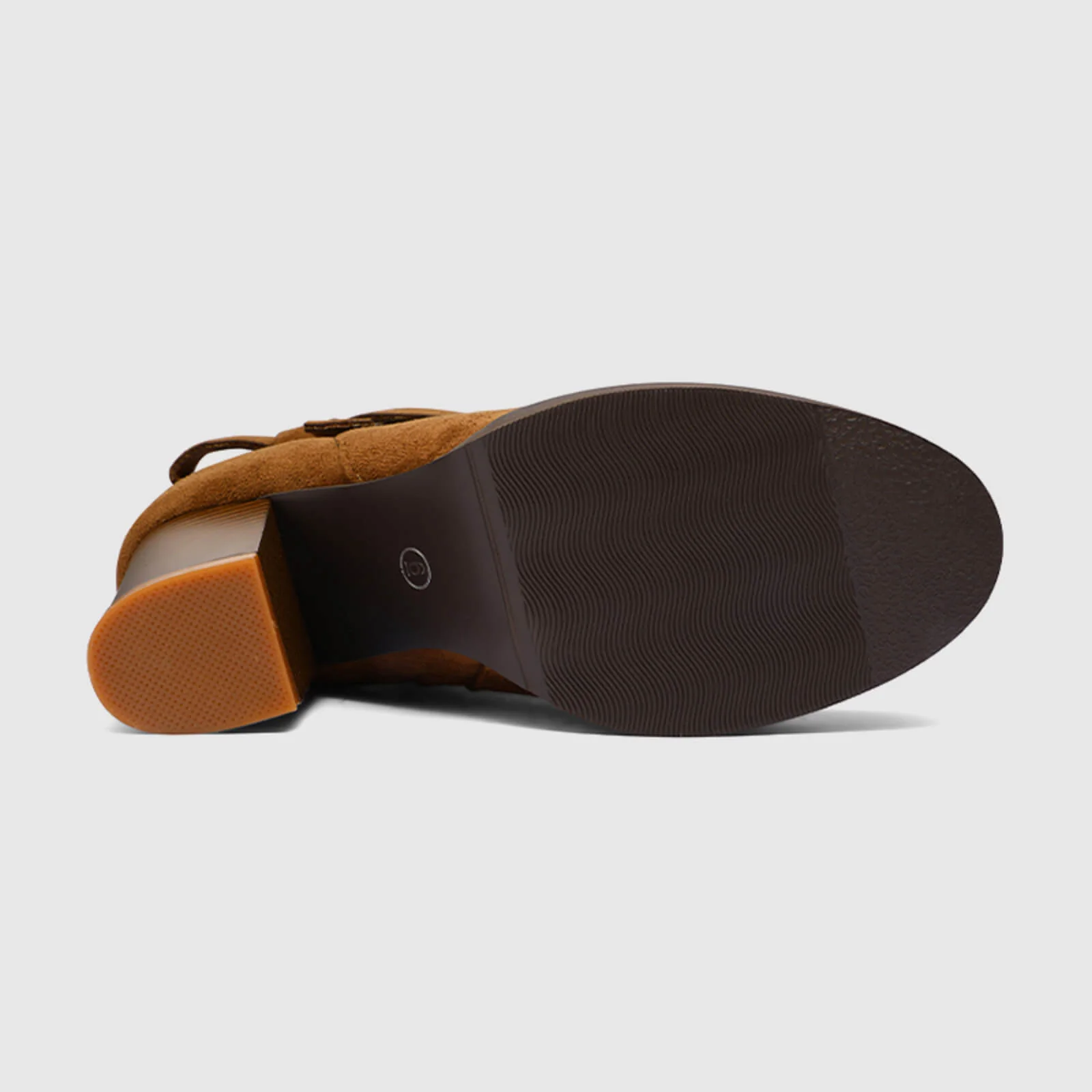 Chunky Heel Ankle Booties With Bow - Image 4