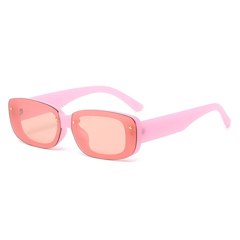Candy Color Rectangle Sunglasses - Image 3