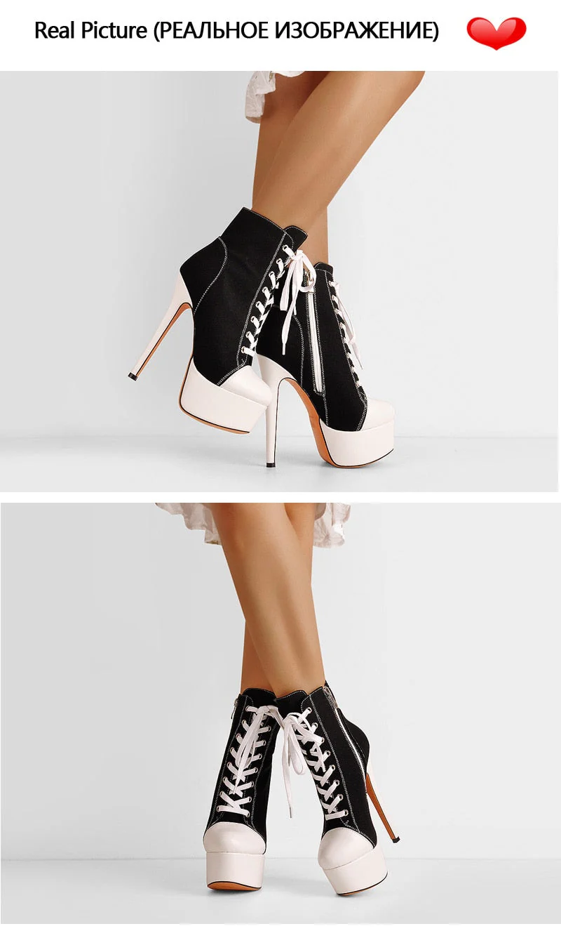 Canvas Ankle Boots - Image 12