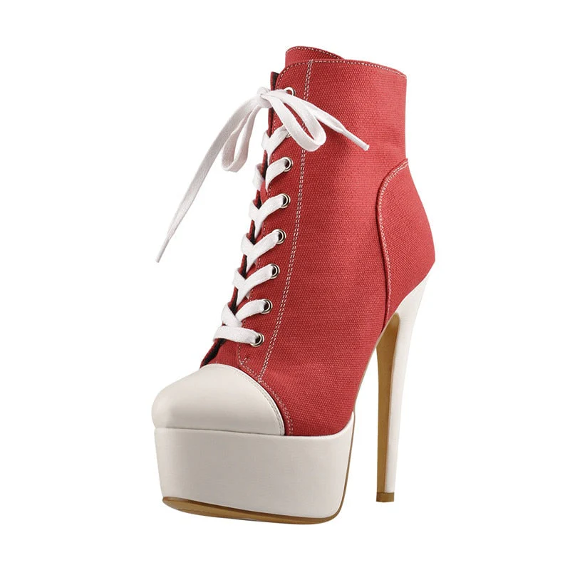 Canvas Ankle Boots - Image 2