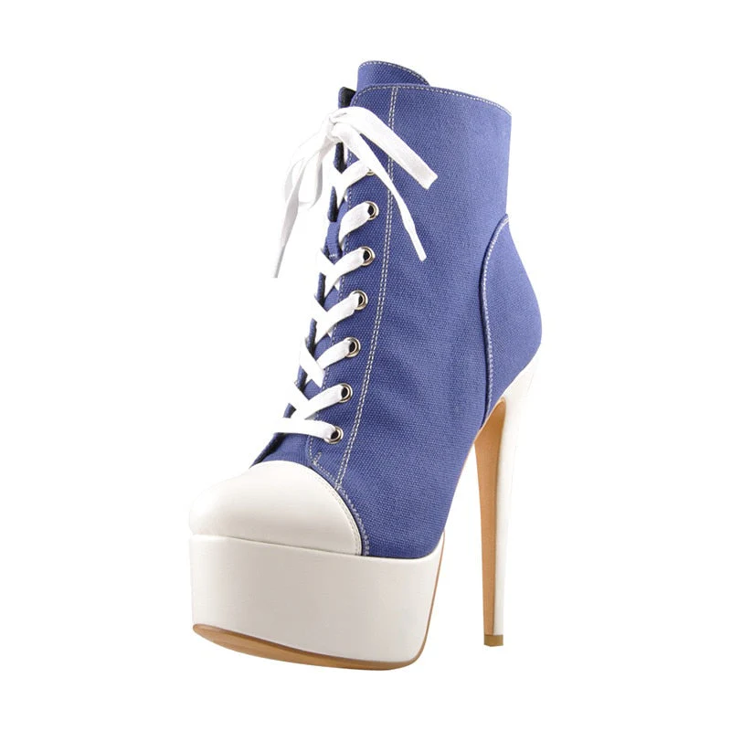 Canvas Ankle Boots - Image 4