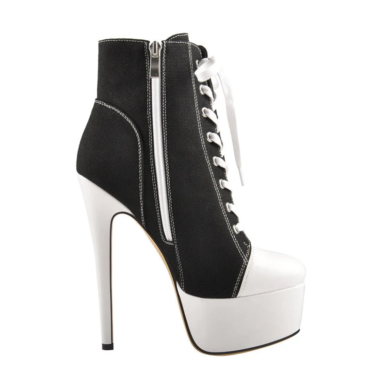 Canvas Ankle Boots - Image 6