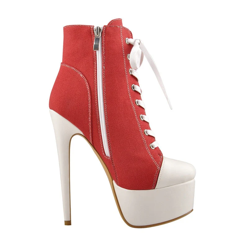 Canvas Ankle Boots - Image 7