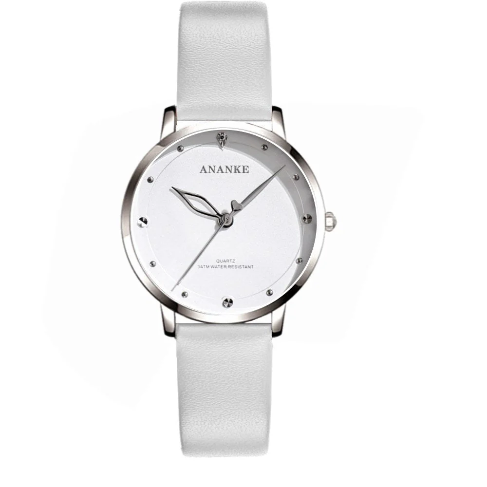 Casual Leather Quartz Watch Waterproof Student Watch - Image 6