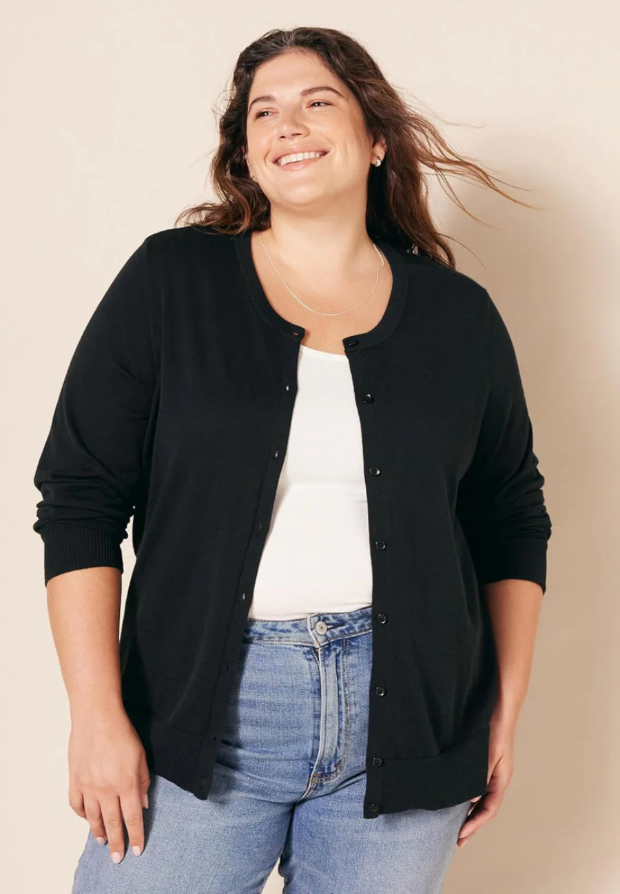 Casual Long Sleeve Cardigan Sweater - Image 3