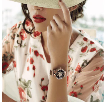 Casual Mesh Belt Automatic Mechanical Watch - Image 2