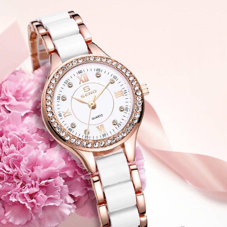 Ceramic Ladies Waterproof Bracelet Watch - Image 4