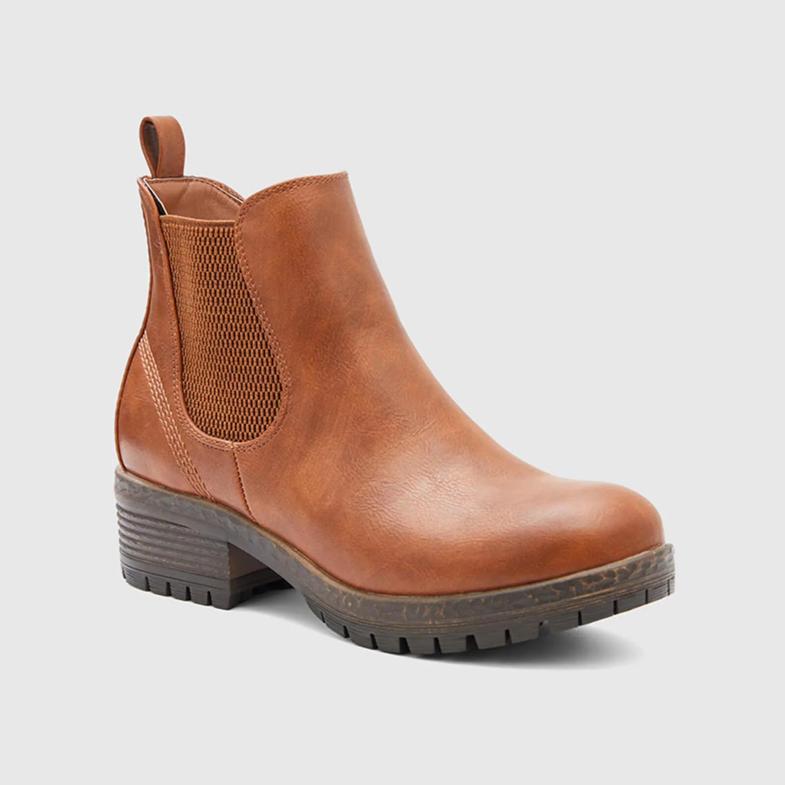 Low Heel Vintage Style Chelsea Ankle Booties - Image 10