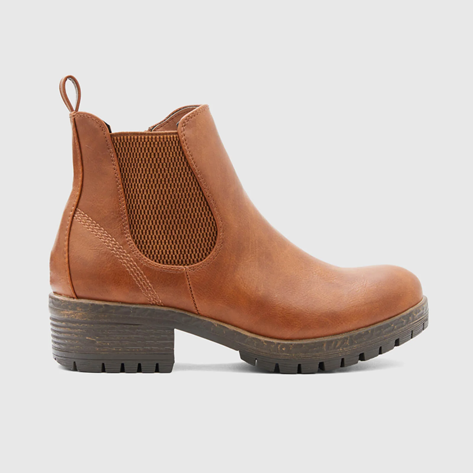 Low Heel Vintage Style Chelsea Ankle Booties - Image 11