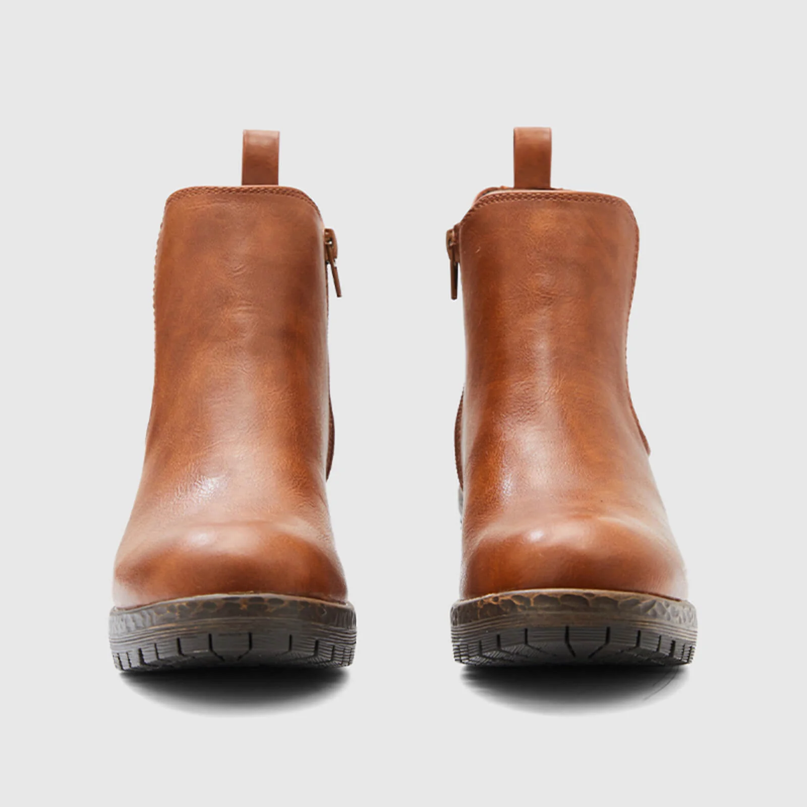 Low Heel Vintage Style Chelsea Ankle Booties - Image 12