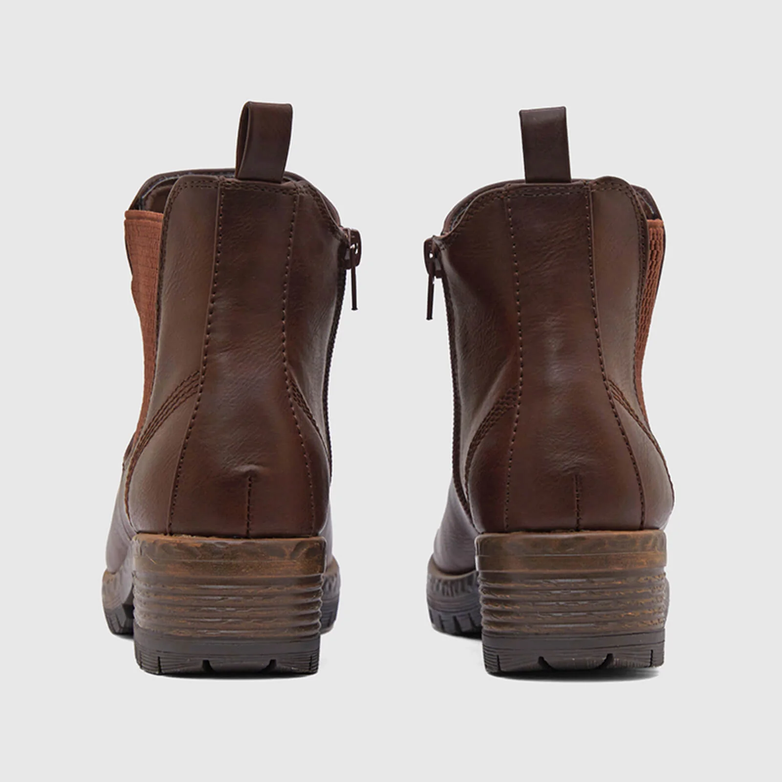 Low Heel Vintage Style Chelsea Ankle Booties - Image 30