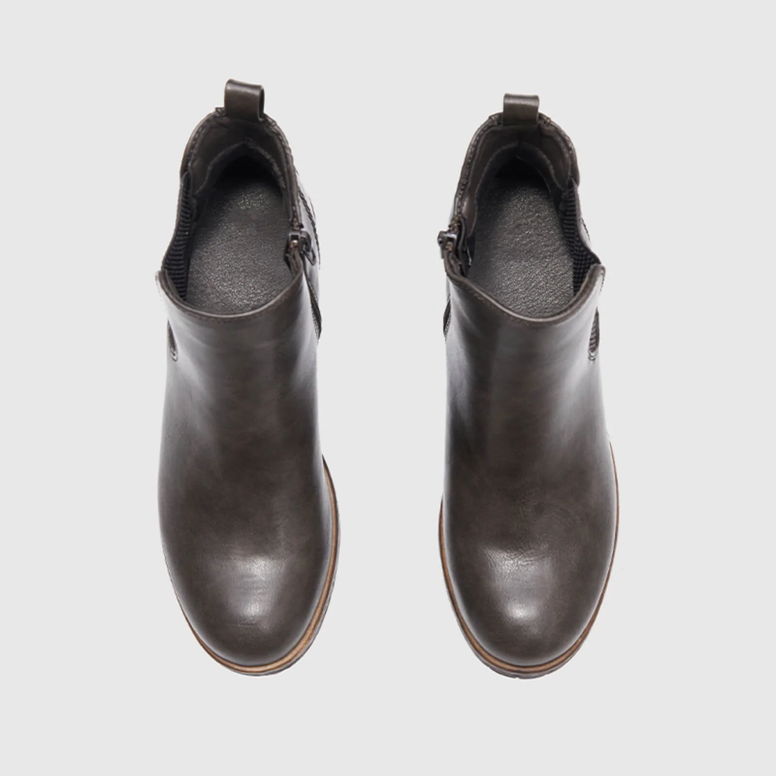 Low Heel Vintage Style Chelsea Ankle Booties - Image 5