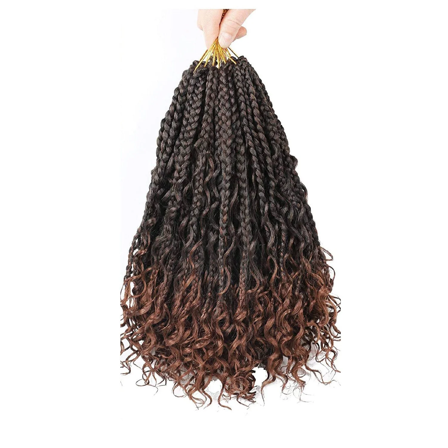 Chemical Fiber Hair Three-strand African Braid Crochet Hair - Image 3