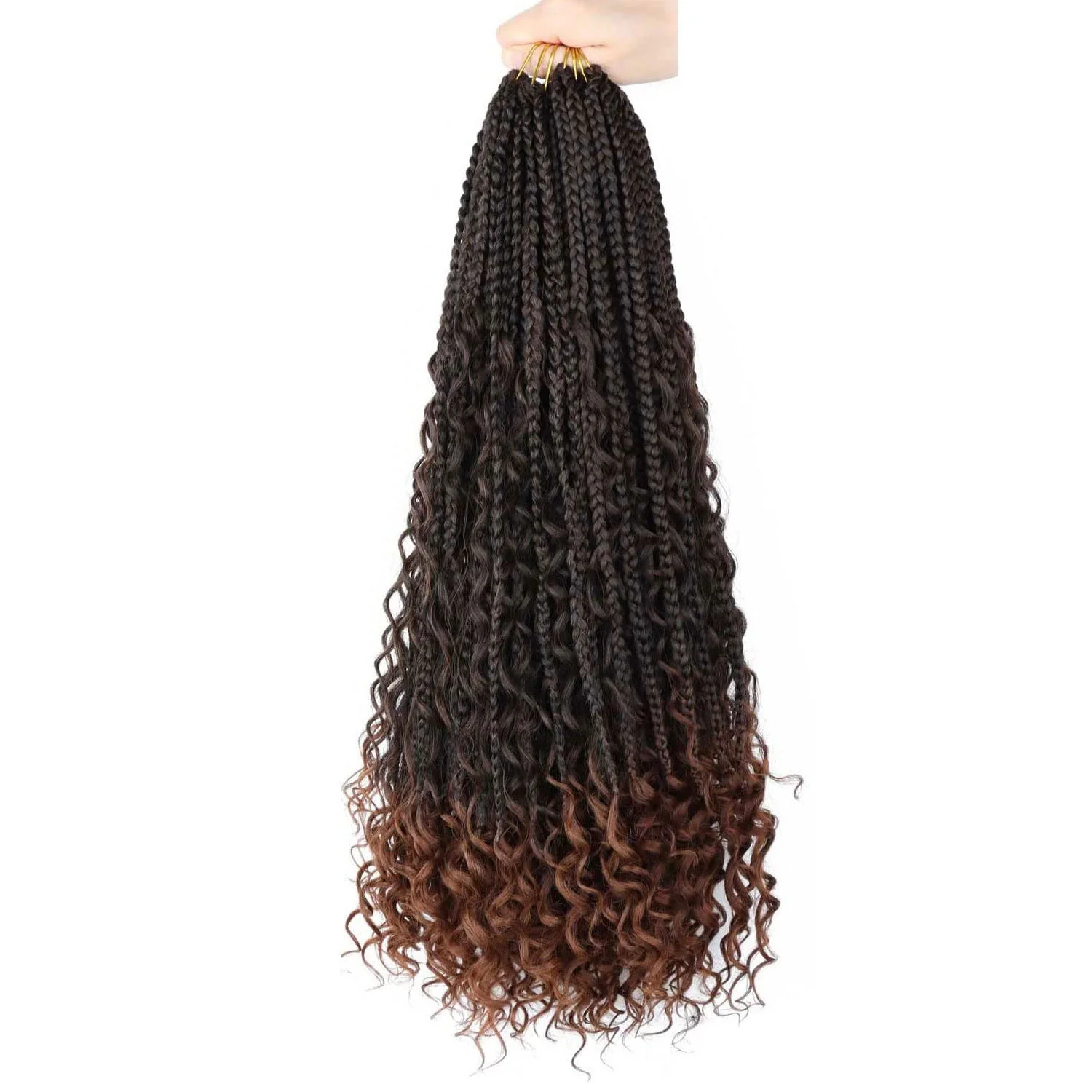 Chemical Fiber Hair Three-strand African Braid Crochet Hair - Image 8