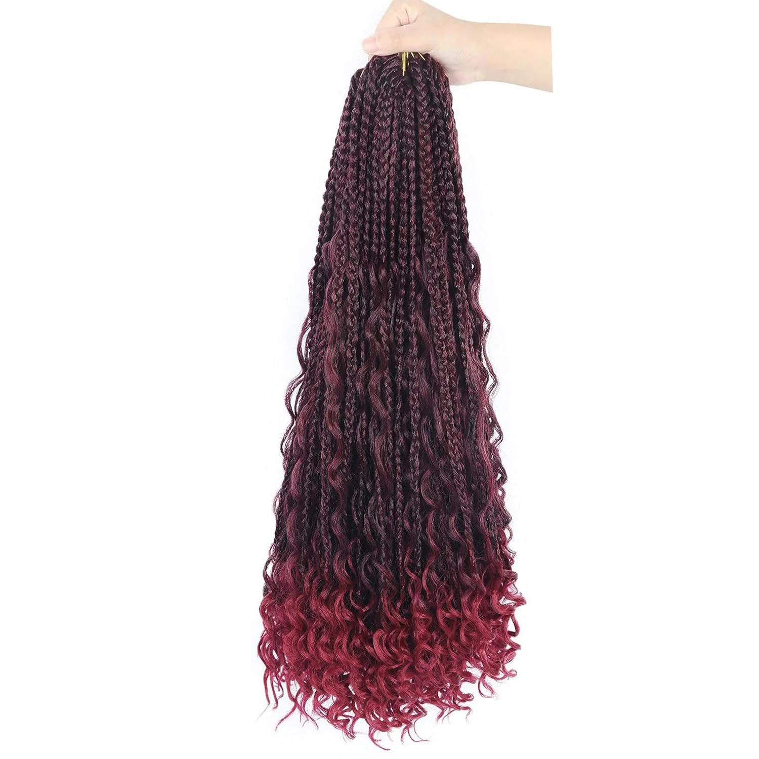 Chemical Fiber Hair Three-strand African Braid Crochet Hair - Image 9
