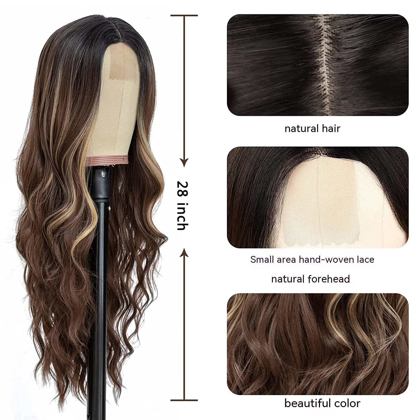 Chemical Fiber Small Lace Headgear Big Wave Long Curly Hair - Image 5