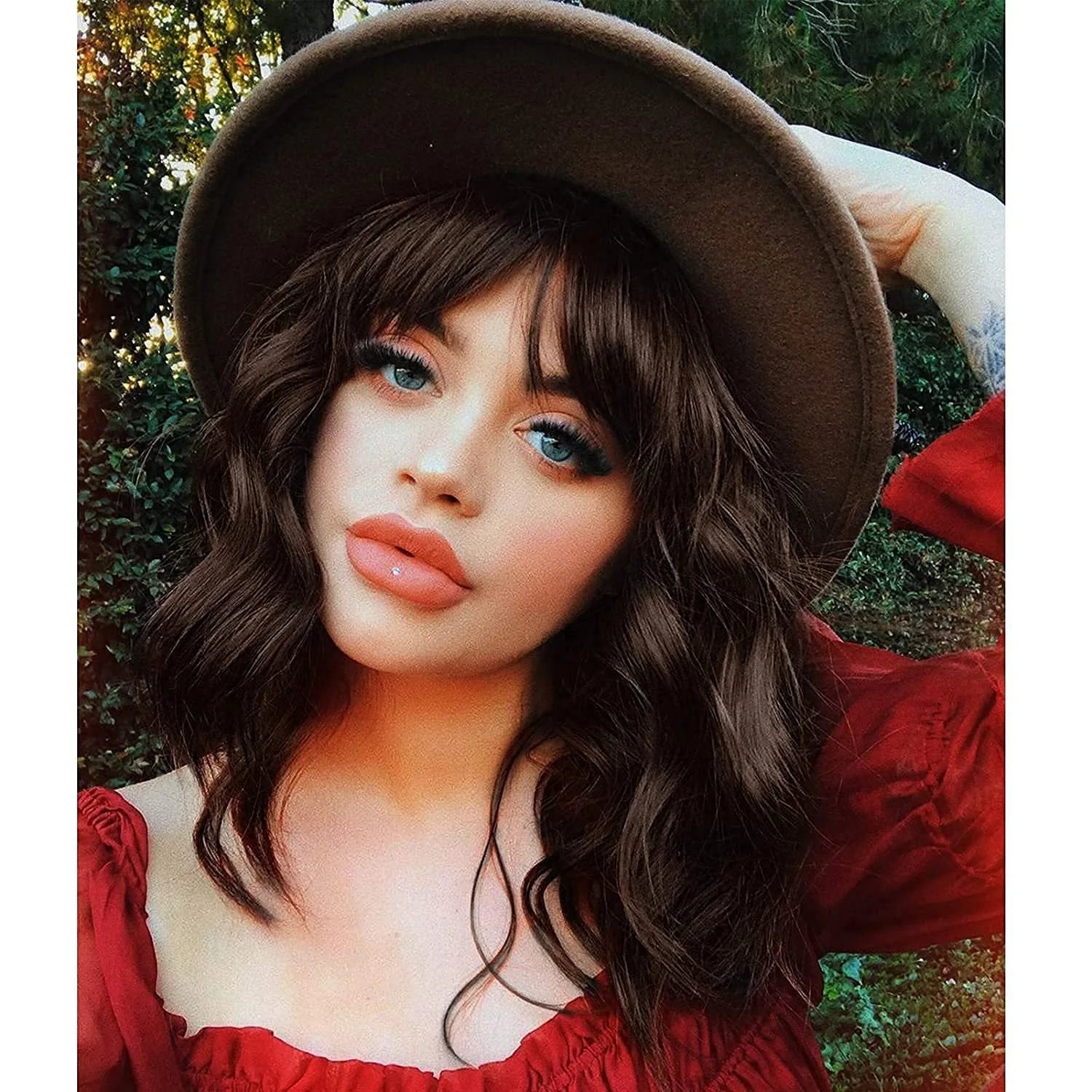 Chemical Fiber Water Ripple Headgear Straight Bangs High-temperature Fiber Braid Wig - Image 10