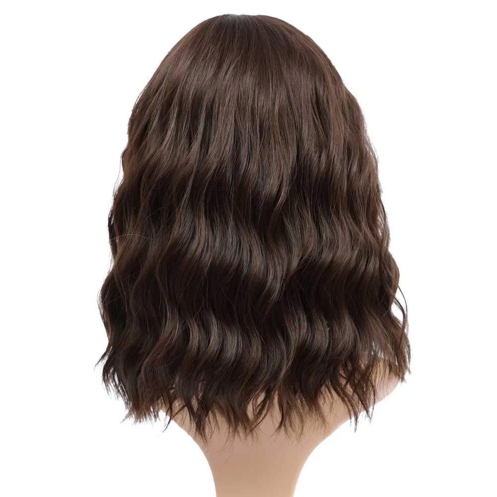Chemical Fiber Water Ripple Headgear Straight Bangs High-temperature Fiber Braid Wig - Image 3
