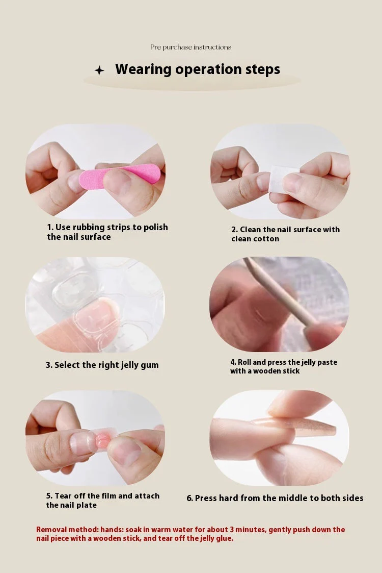 Cherry Blossom Cat Eye Wear Short Nail Stickers - Image 7