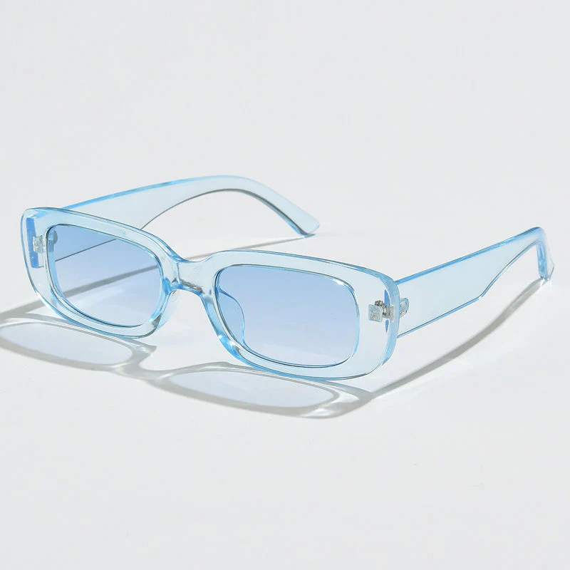 Chic Black Rectangle Sunglasses - Image 13