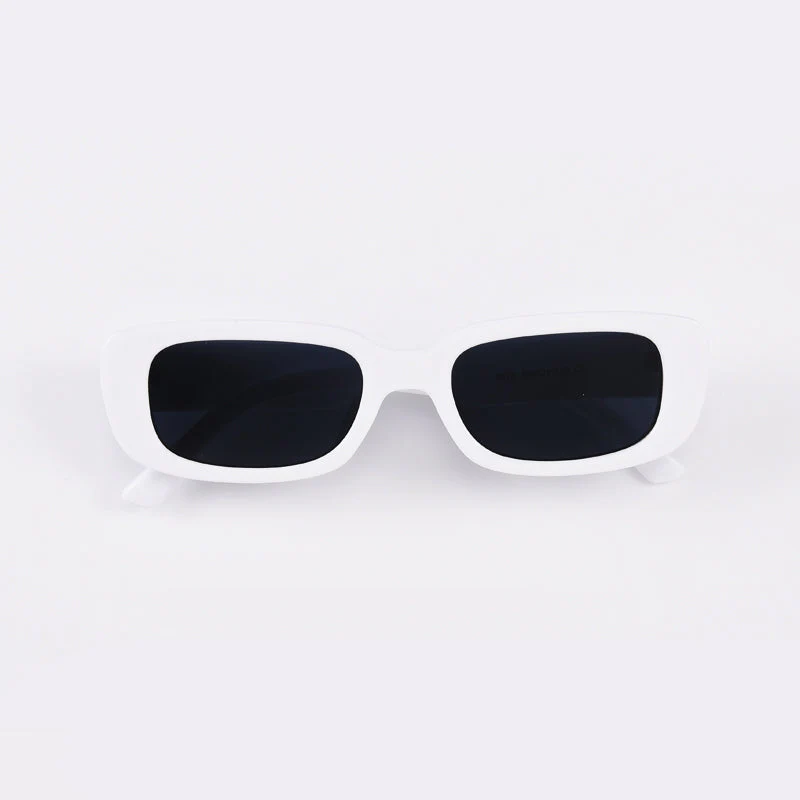Chic Black Rectangle Sunglasses - Image 15