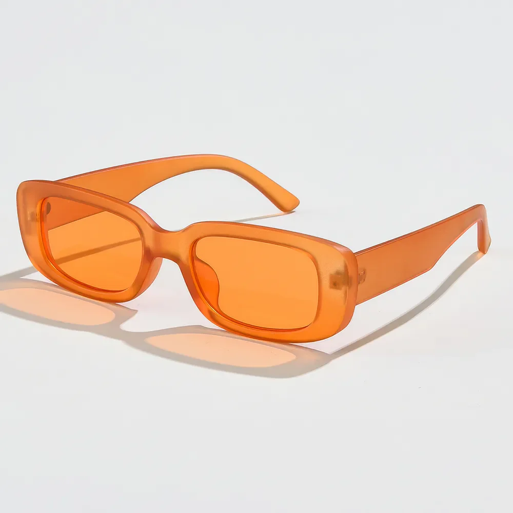 Chic Black Rectangle Sunglasses - Image 16