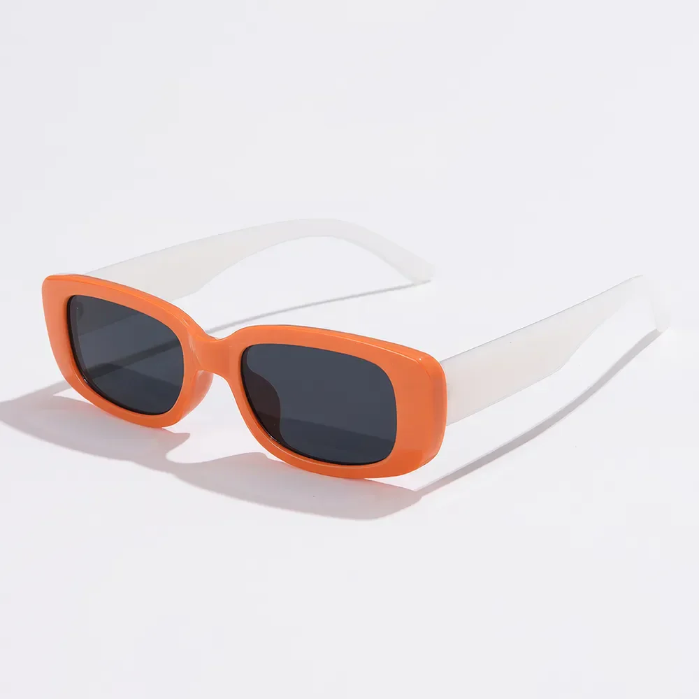 Chic Black Rectangle Sunglasses - Image 17